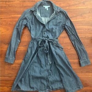 Draper James Blue Denim Long Sleeve Dress